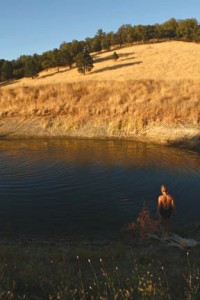 Contemplating a watery enjoyment